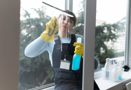 Nettoyage de vitres intérieures et extérieures à l'Éguille